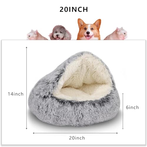 Soft Plush Round Cat Bed Pet